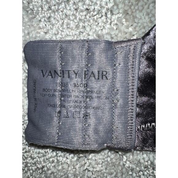 36DD Vanity Fair Bra Illumination Full Figure Underwire Gray Beauty Back 5838 - Picture 4 of 7